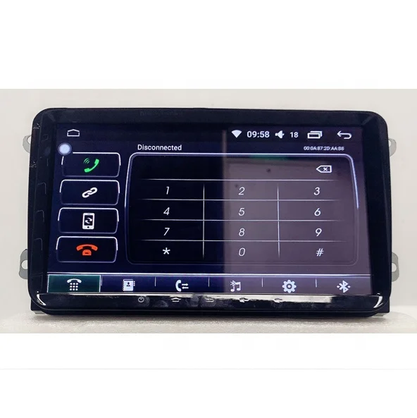 9 inch touch screen Android 9.0 built in GPS support MP5 Media Player Car DVD Player for VW UNIVERSAL