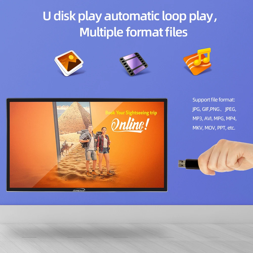 4K HD Indoor And Outdoor Digital Signage Monitor Interactive Wall Mounted Transparent LCD Screen Display For Advertising