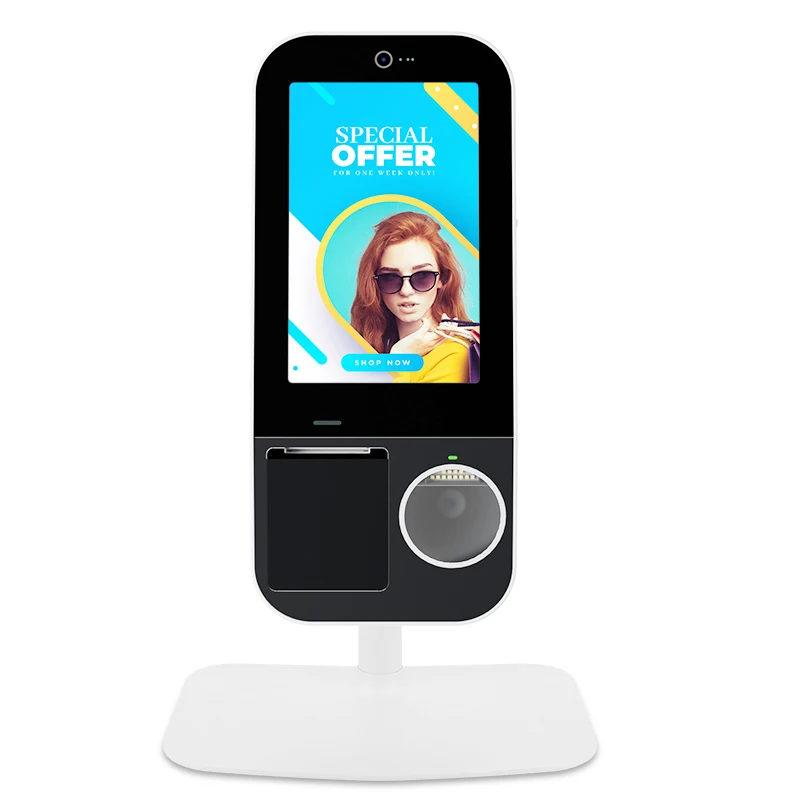 Queue Management Kiosk with Camera for Efficient Customer Flow in Banks and Clinics