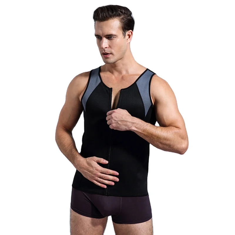 Men Waist Trainer Vest Tops Clothes Neoprene Sweat Shapewear Body Shaper Man Slimming Belly Reducing Shaper Trimmer Belt Corset