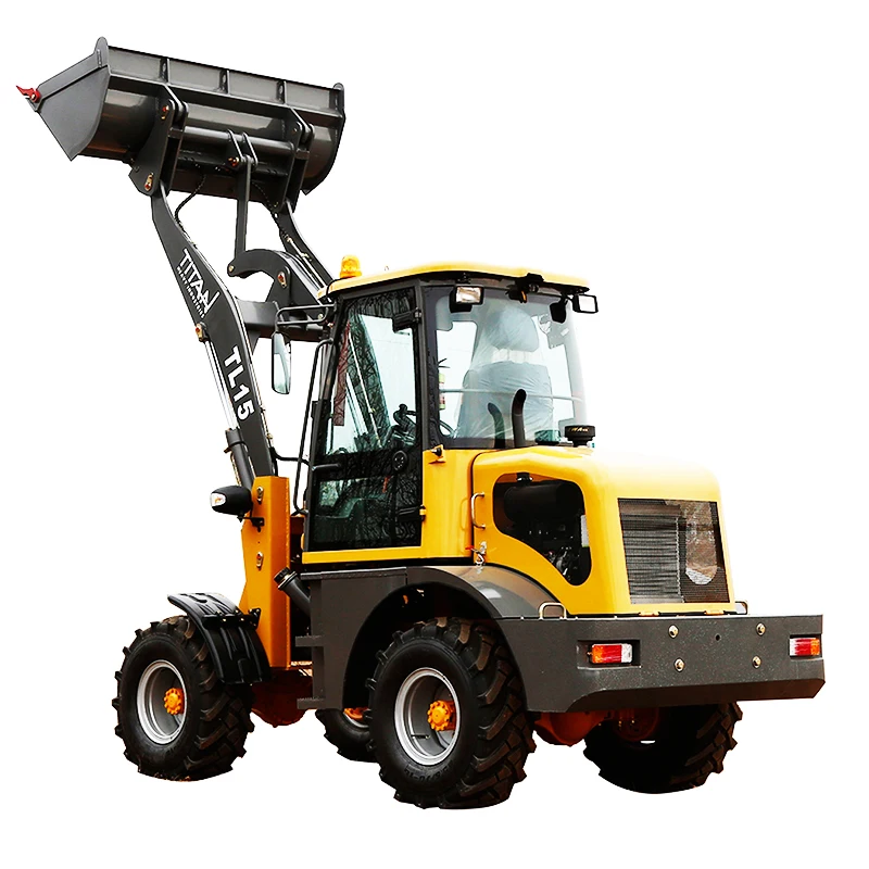 Titan TL15 wheel loaders 1500kg yellow  Radlade front end compact tractor wheel loaders