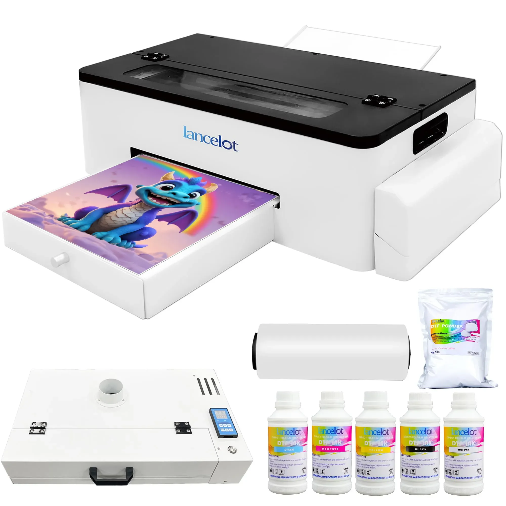 lancelot Inkjet Printer Factory Price 12 7mm Black Yellow Green Print Red White USB Blue Stone Letters L1800