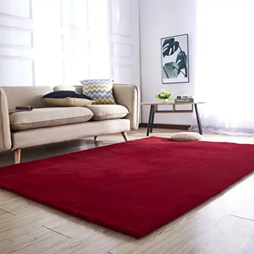 Factory Supply All sizes soft rabbit fur style fluffy Carpet faux sheepskin Floor rug for home bedroom area decoration