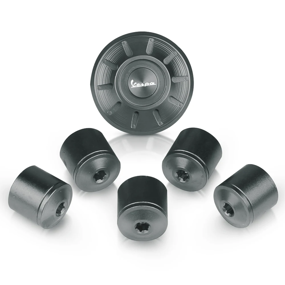 
 Motorcycle CNC Aluminum Accessories Hubcaps Wheel Side Covers for Piaggio Vespa GTS GTV 250 300 All Year 2017 2018 2019 2020  