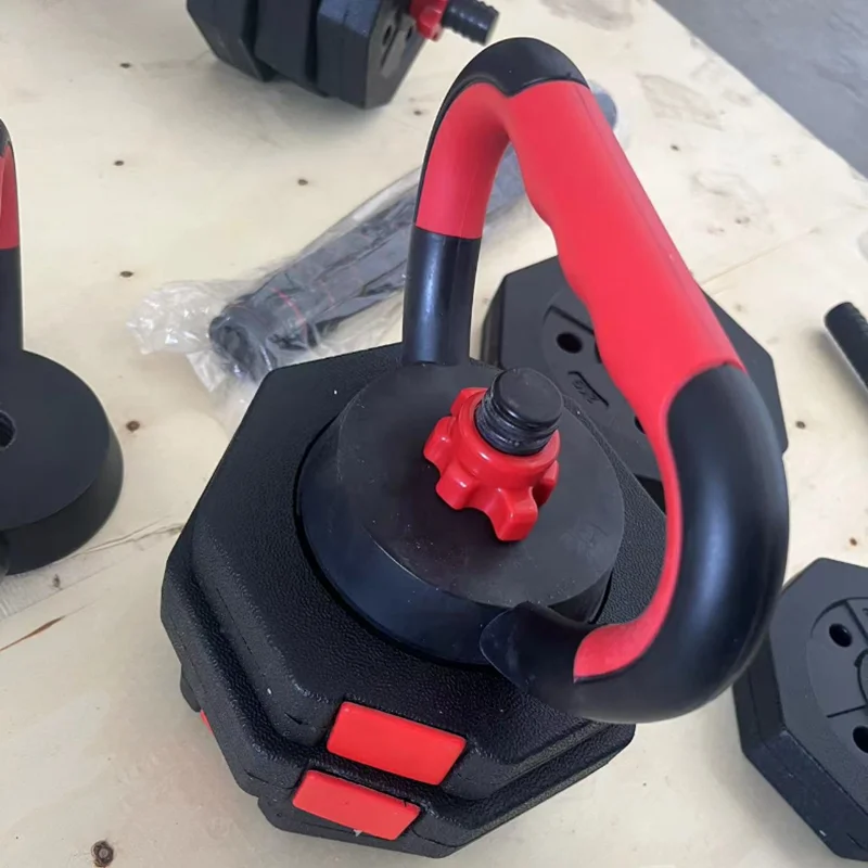 Wholesale Custom Logo Free Weights 10 15 20 30 40 50 KG adjustable cement dumbbell set