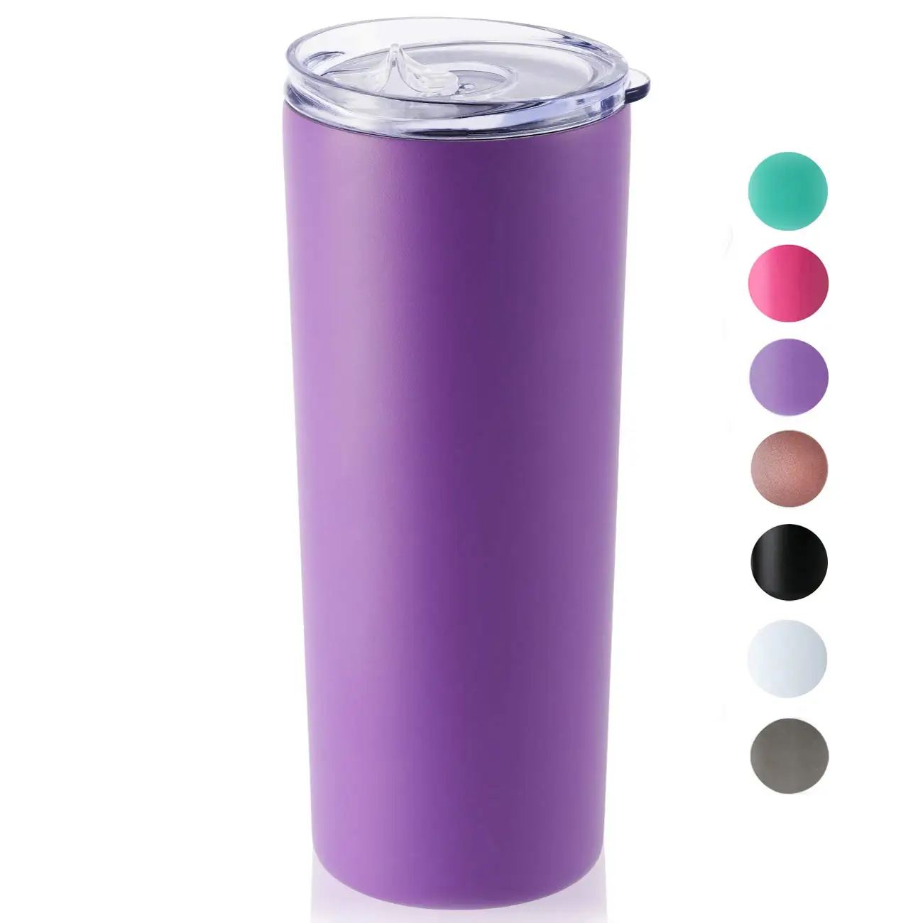 Purple Custom Color Tumbler Coffee Car Soup Mug With Lid