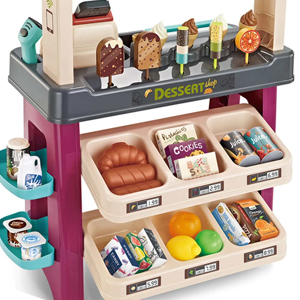 HW игра для покупок электрическое освещение музыка круглая ролевая супермаркет стоячая игрушка детей