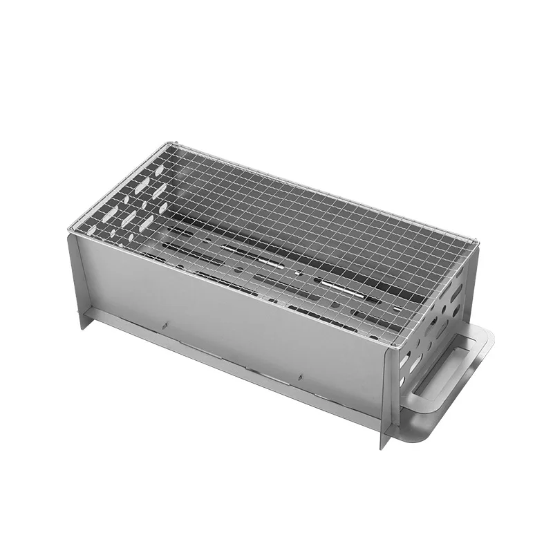 Assembled Portable Picnics Camping Stainless Steel Bbq Grill Mini Charcoal Barbecue Grills