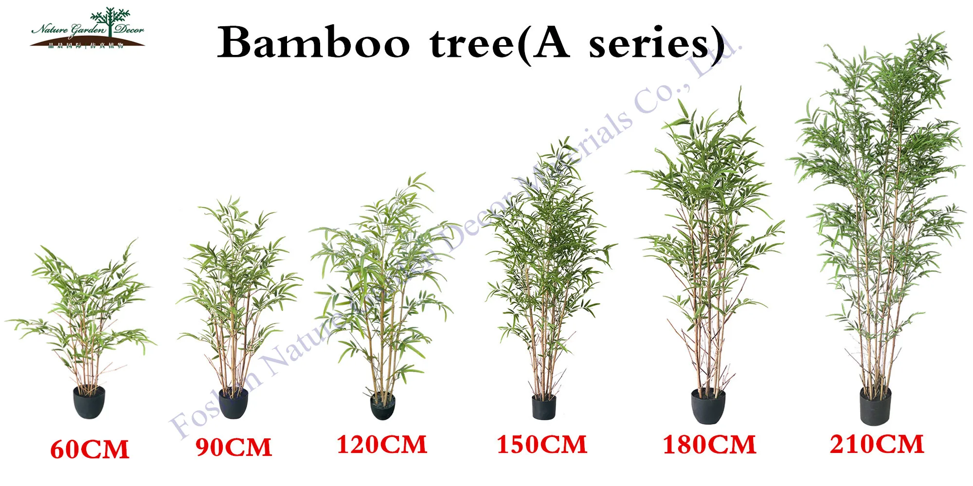 Large Indoor Showroom Artificial Trees Bamboo Leaves Plant