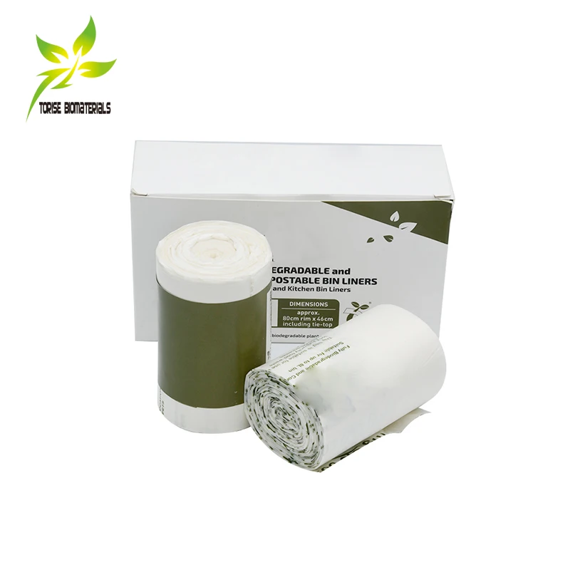 Custom biodegradable compostable disposable black colourful drawstring bag plastic draw tape drawstring trash garbage bags
