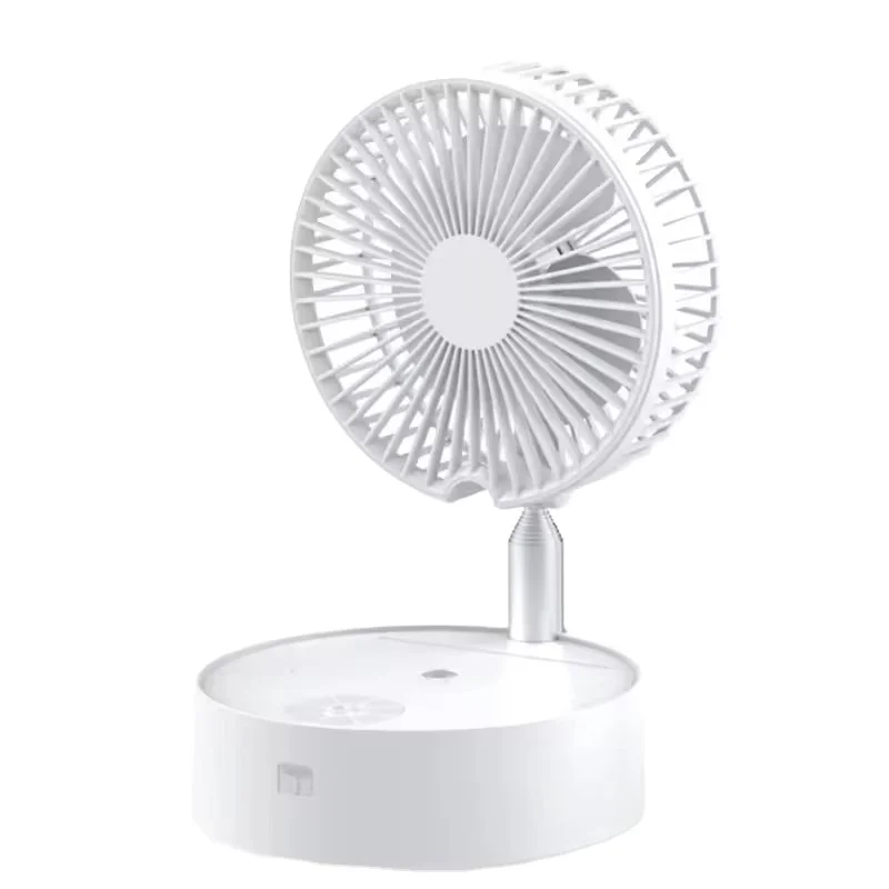New For Xiaomi Qualitell N97 Portable USB Charging Fan Misting Fan with Night Light Shaking Head Foldable Desktop Fan