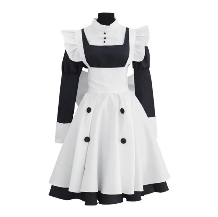 Hot Selling Anime Comic Black Butler Cosplay Costume Uniforms Suits Clothes Women Full Sets Outfits Cos Maid Apron Dresses