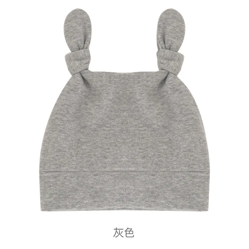 Factory custom Wholesale custom plain color organic cotton bamboo baby beanies hats newborn