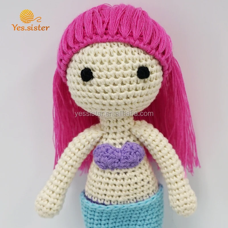 Hot Selling Lovely Mermaid Crochet Amigurumi Doll