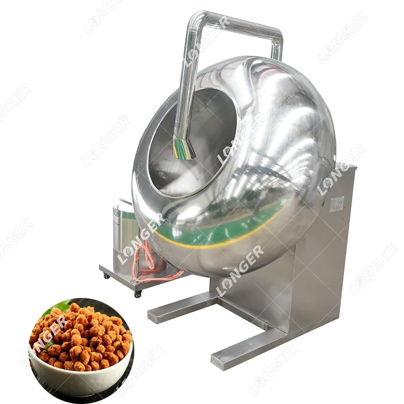 Commercial Peanut Coating Machine/Roller Coater with CE Certificate Peanut Burger Making Machine