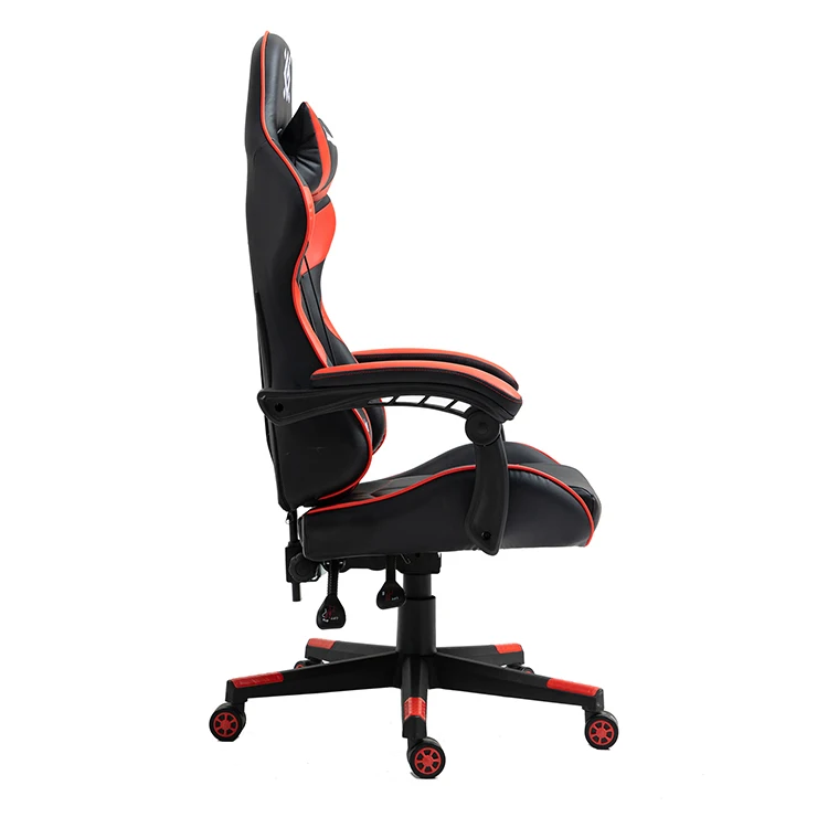 Adjustable Racing Ergonomic Leather Gaming Chair Swivel Chair with Lift Style Metal and Iron Material