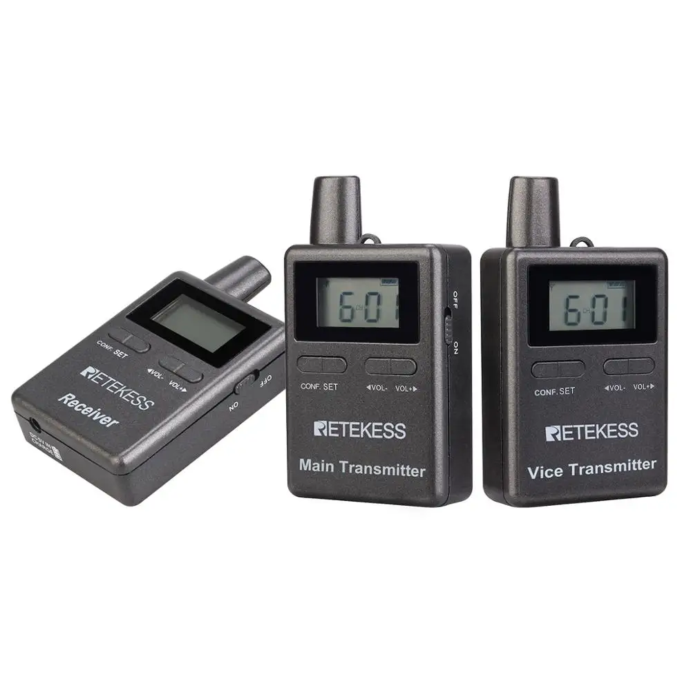 2.4GHz Professional Wireless Tour Guide audio System for Traveling Museum Visit Conference Retekess TT105