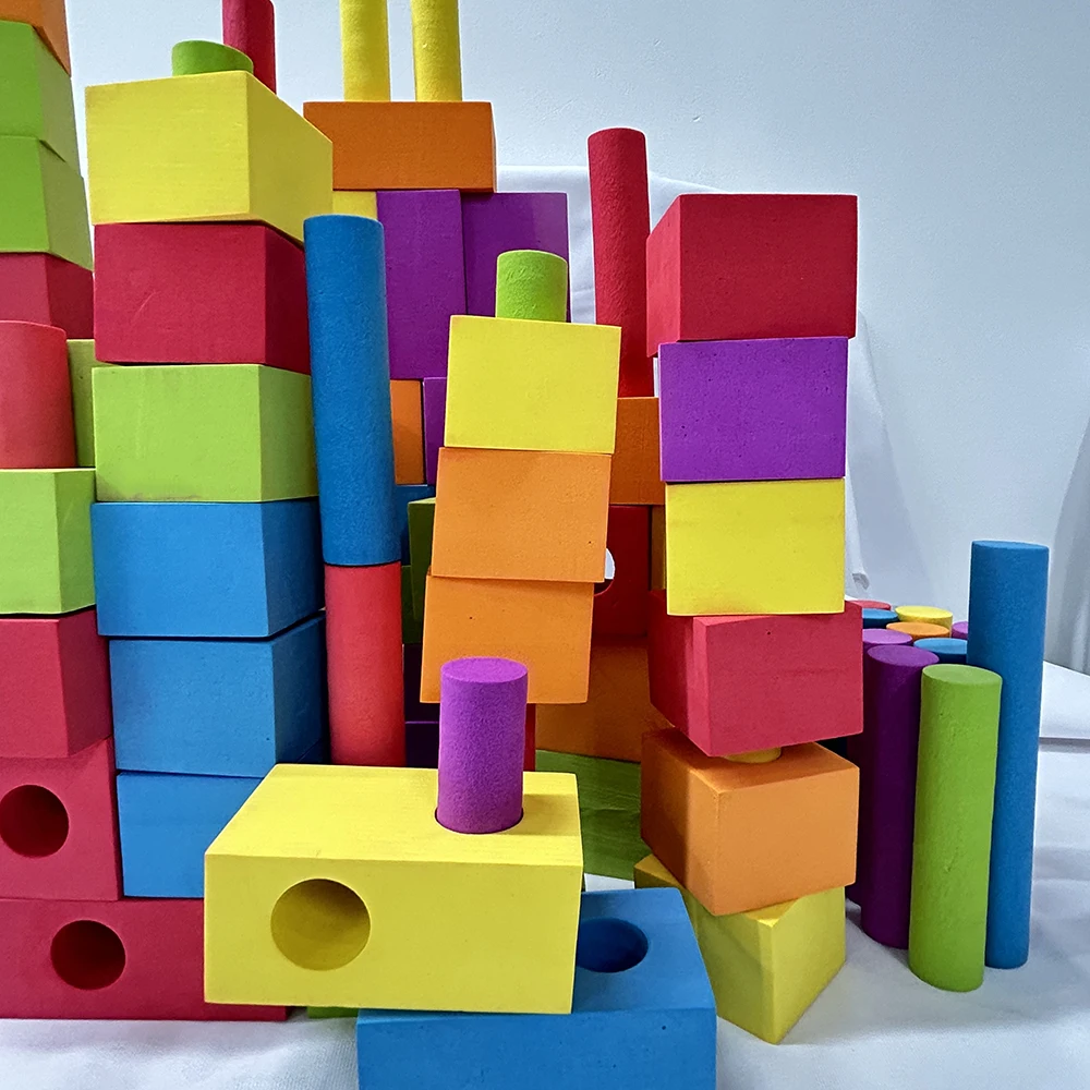 High Quality 100 Pieces EVA Foam Building Blocks