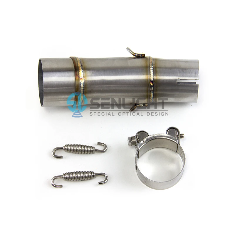 Motorcycle Stainless Steel Exhaust Midpipe Middle Pipe Link Connect Adapter For KAWASAKI NINJA 400 z400 2021