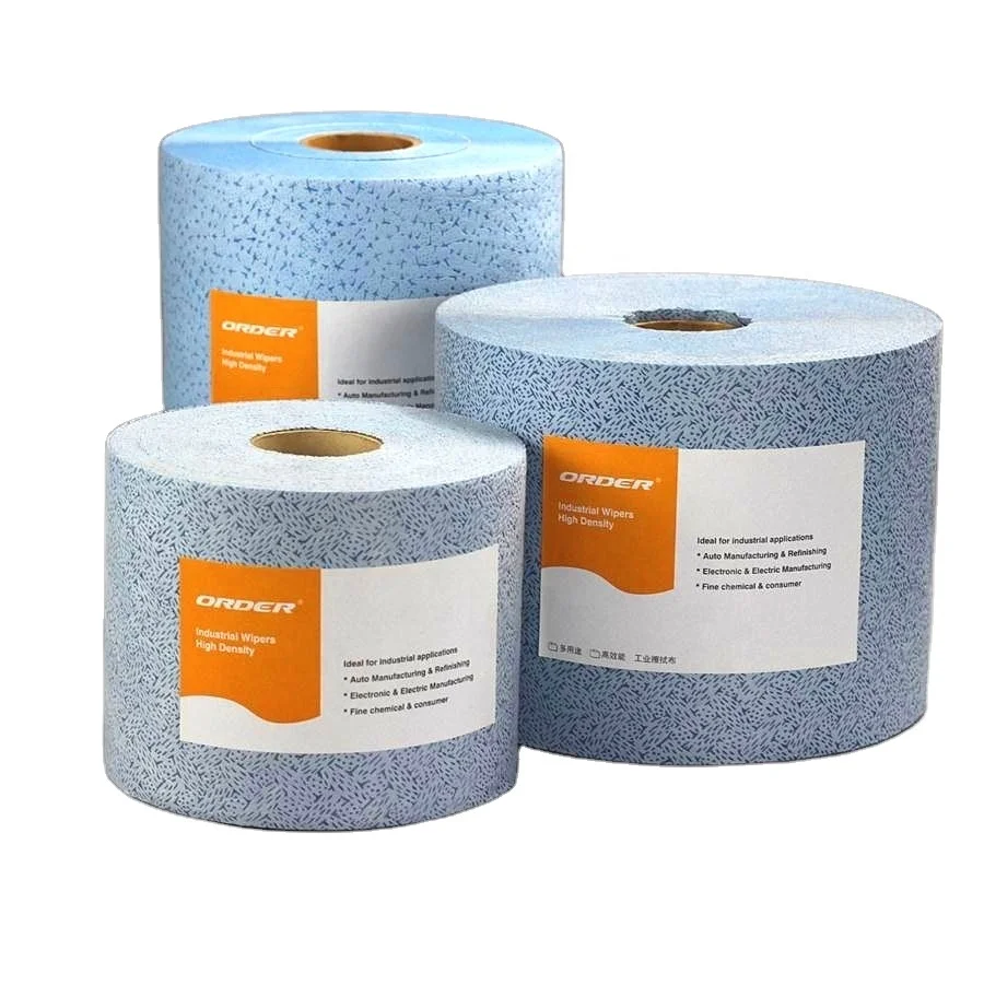 Джамбо-рулон, тисненые поверхности, расплавленные ПП точные Промышленные Чистящие Салфетки рулон