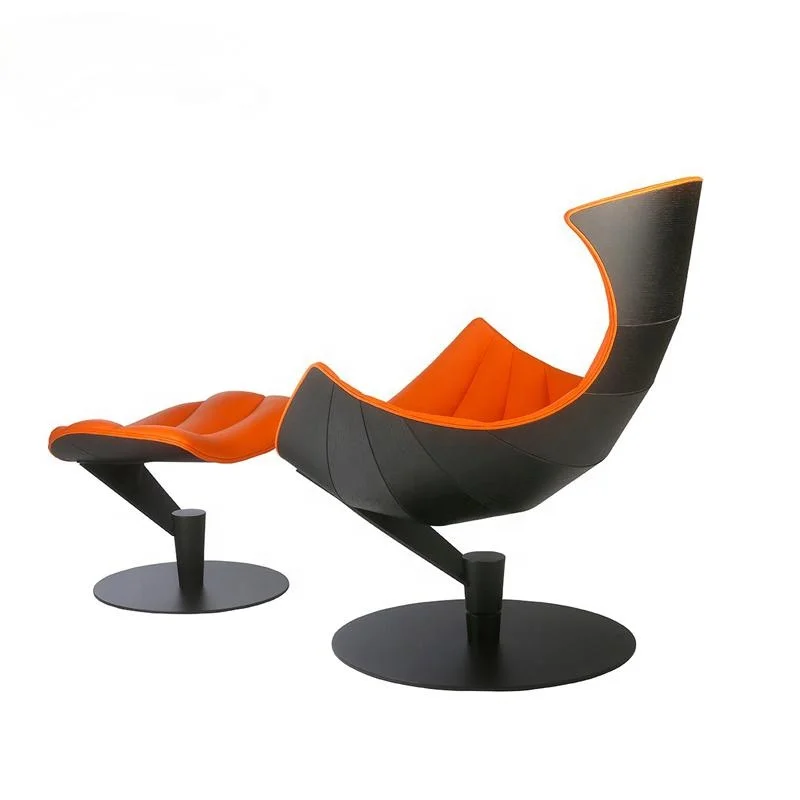 new arrival luxury modern comfortable revolving black white leather living room furniture leisure lounge lobster chair