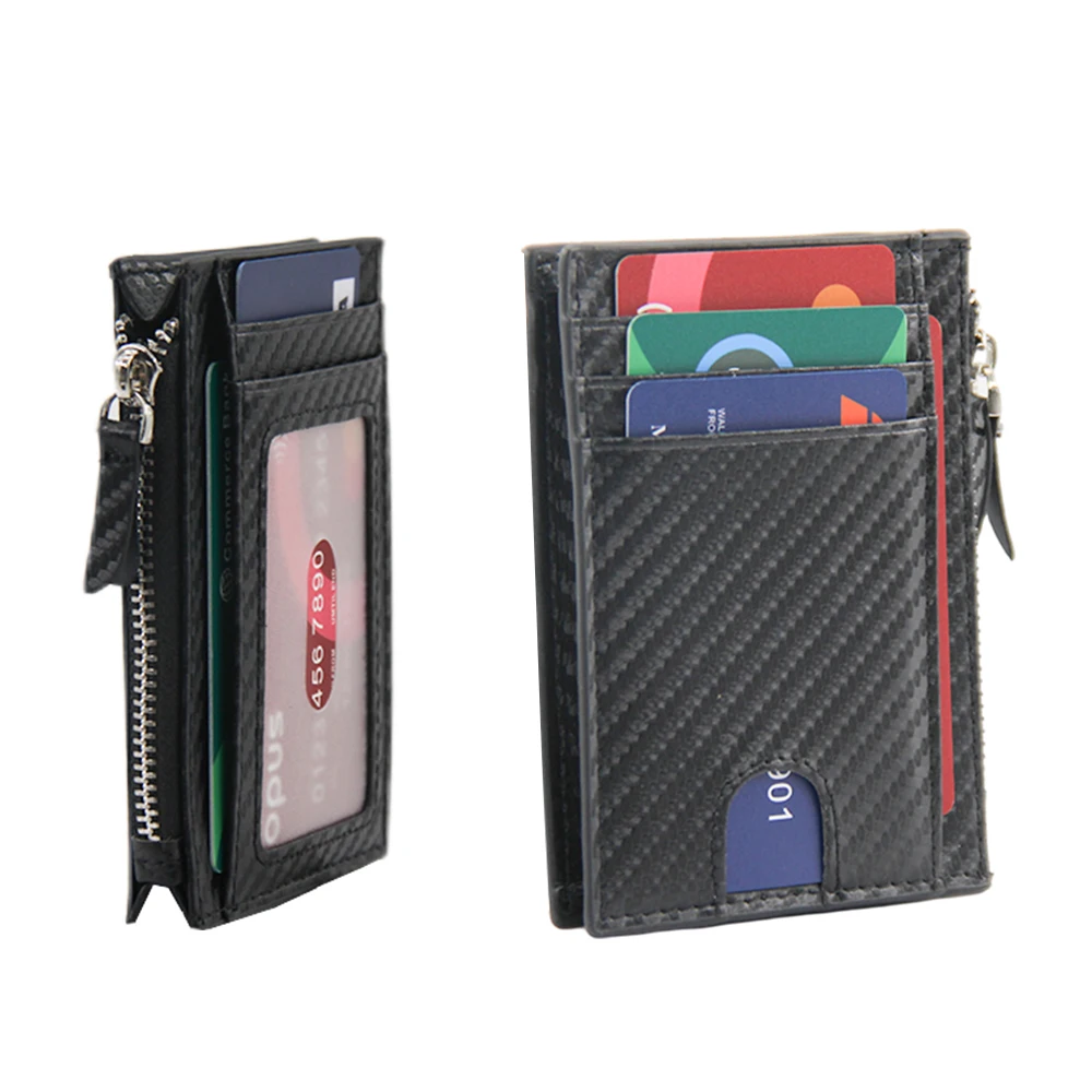Genuine Leather Rfid Blocking Card Wallet Rfid Blocking Credit Card Id Business Card Holder Wallet