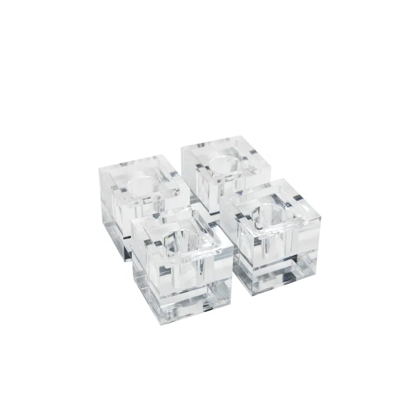 Acrylic Wedding Candlestick Holder Taper Candle Holder Dinner Candle Stick Holders Candlestick Stand for Wedding Party Dinning