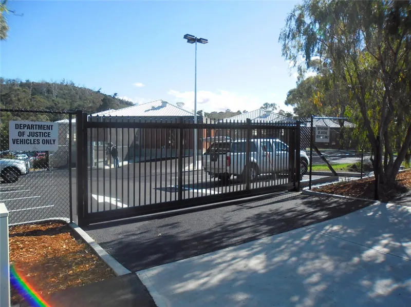 2024 Easy- installed Outdoor Sliding Gates Wrought Iron Gate Designs for industry /warehouse