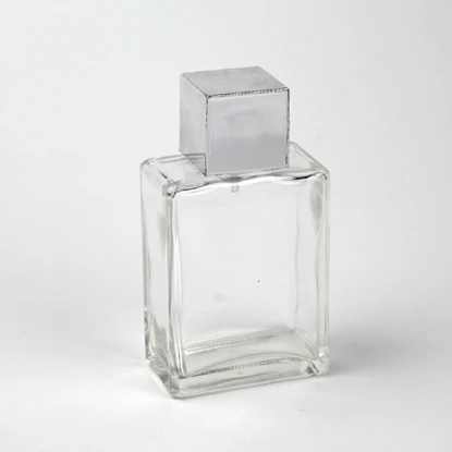 
custom design clear cosmetic packaging empty spray perfume glass bottle 100ml 