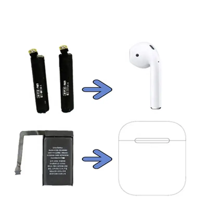 Airpod battery replacement for apple airpods battery 1st 2nd A1604 A1523 A1722 A