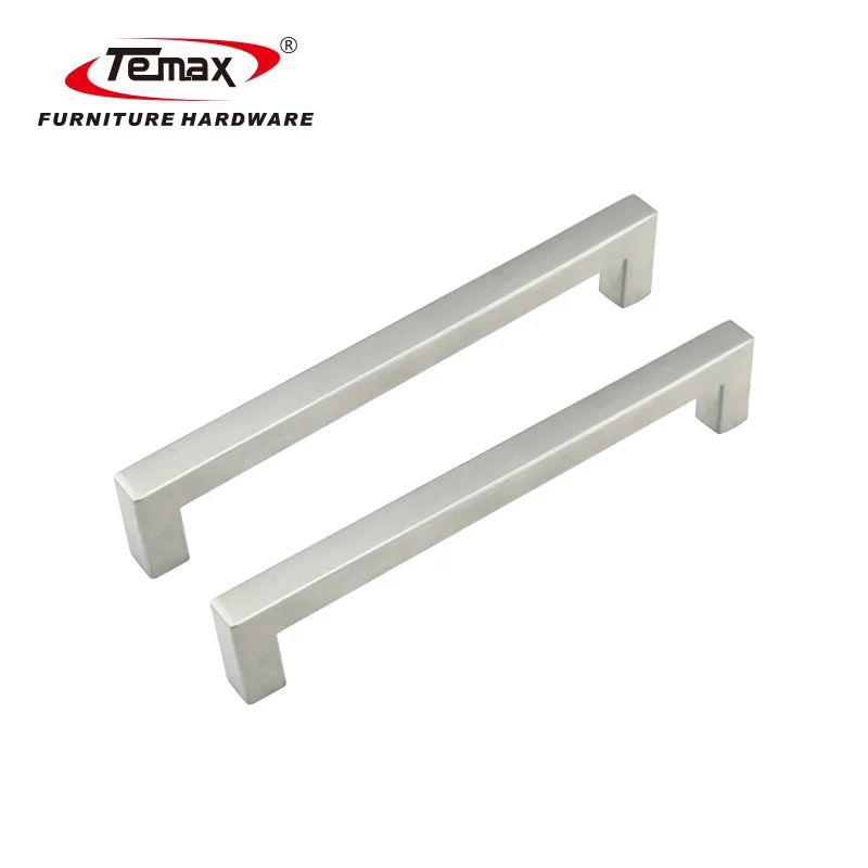 Square Stainless Steel Furniture Handle Pull Handle Wardrobe Hardware