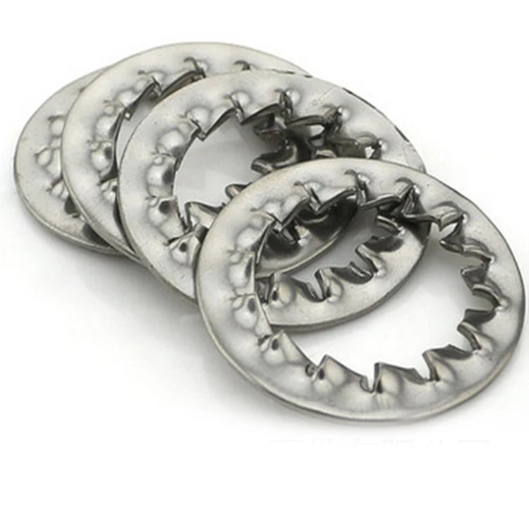 Direct Manufacture SS304 Toothed Lock Washer Plain Internal Tooth Wedge Industrial Use Compliant Din Asme Gb Aluminium Zinc