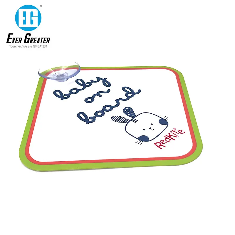 Hot Sales High Quality  Custom PVC Baby on Board Cartoon Car Body Safety Sign