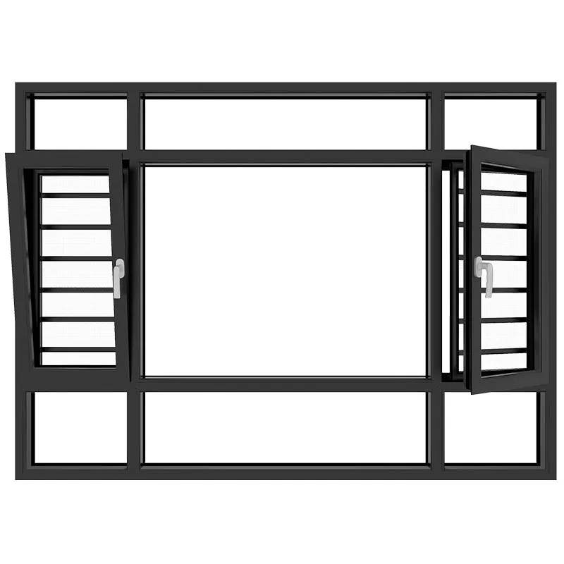 Nepal Market Aluminum Window Profile Solid Brown Wood Casement Louver Window Upvc Casement Windows with adjustable slat
