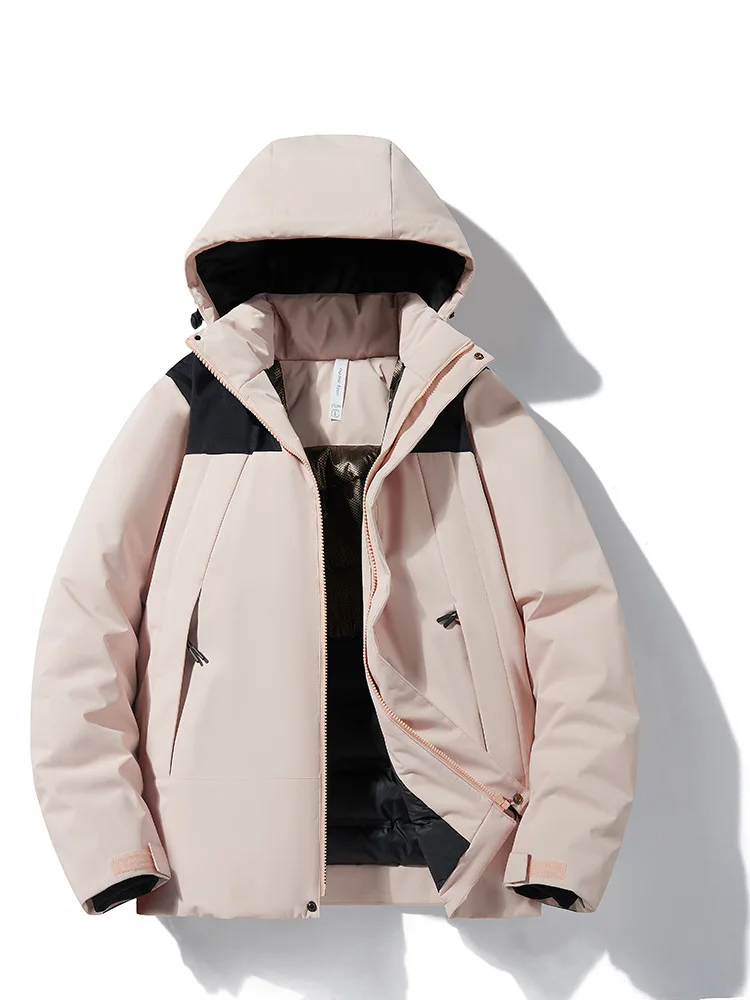 2024 new punching jacket with cotton all-in-one graphene polythermal warm windproof mountaineering clothing