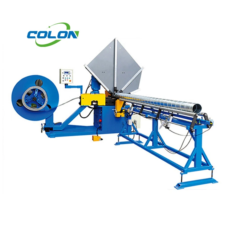 High quality Spiral air duct round pipe making machine with factory price