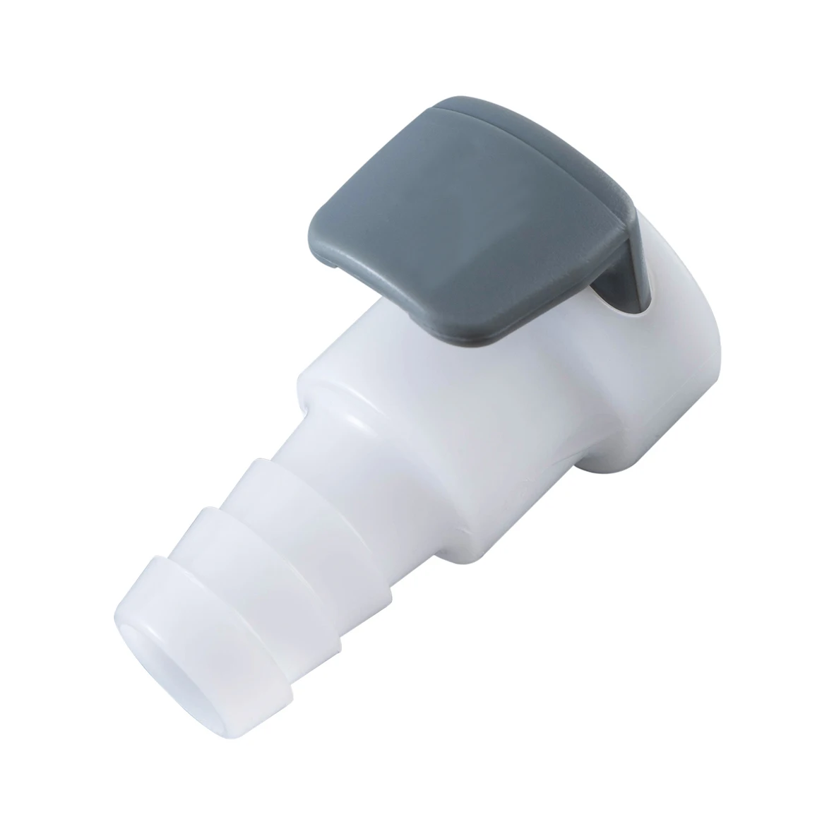 Hose Barb 1/4 6.4mm Lock Nut Straight Through Plastic Quick Disconnect Barbed Air Line Fittings For Plastic Tubing