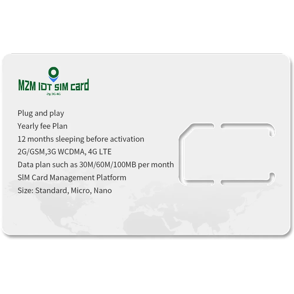 Глобальная поддержка SIM-карты M2M IOT 2G 3G 4G Cat 1 CAT M1 для устройства слежения за GPS