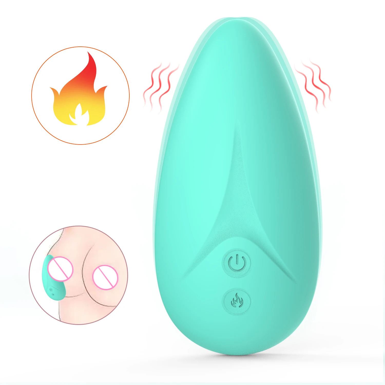Ylove Heating Breast Massager Stimulator for Women Massager Warming Breast Lactation Massager