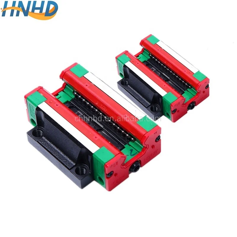 heavy load ball type hgr15 hgr20 linear guide rail with slide block bearings