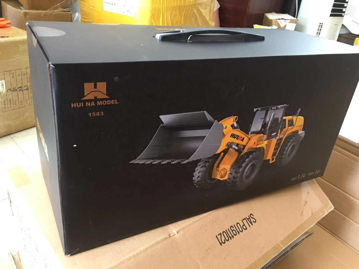 22 канала Huina 1583 Радиоуправляемый колесный погрузчик RC грузовики игрушки US Stocks