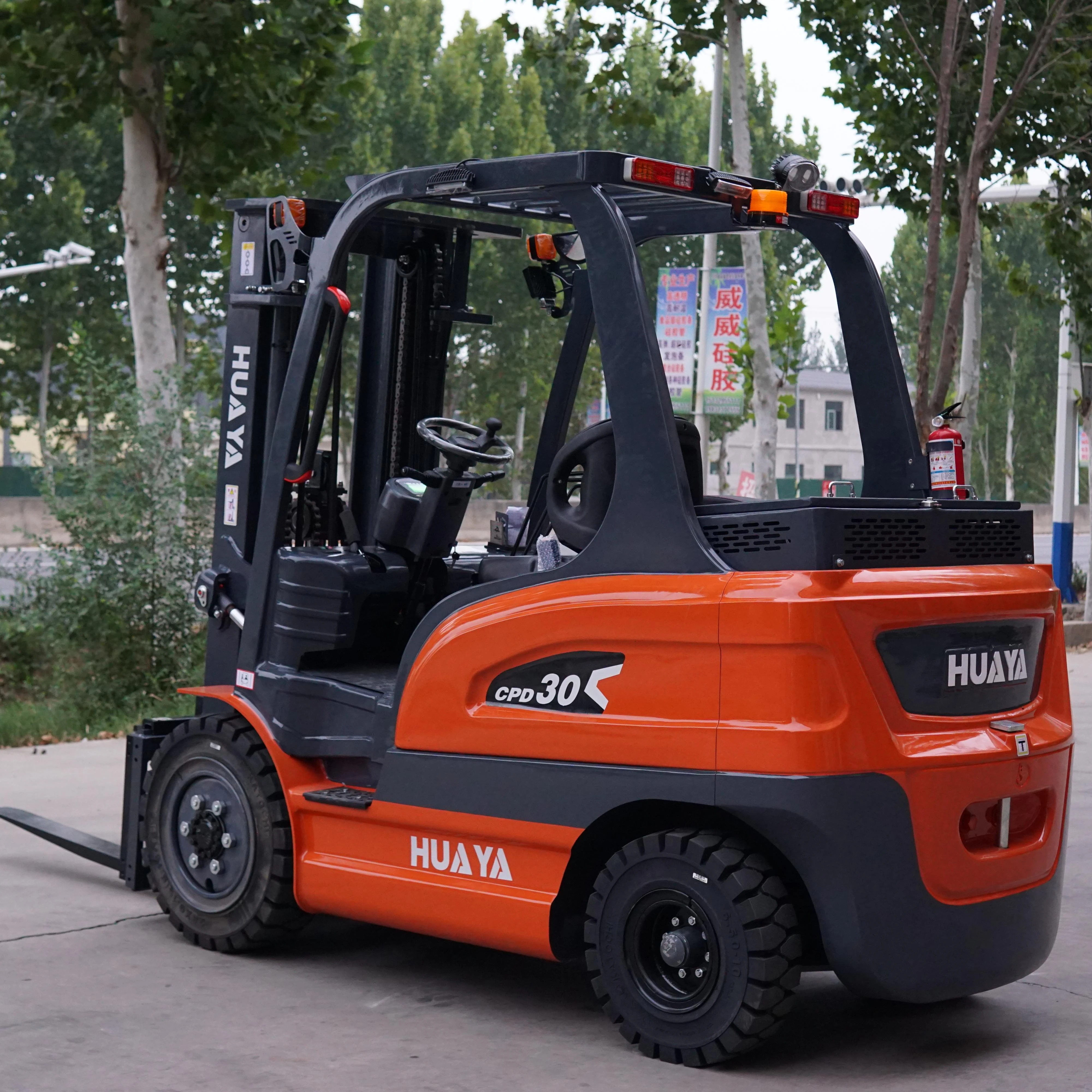 MSDS CNAS factory HUAYA forklift electric 3 ton 3.5 ton 5 ton lithium battery forklift lift Height 3m-7m for sale