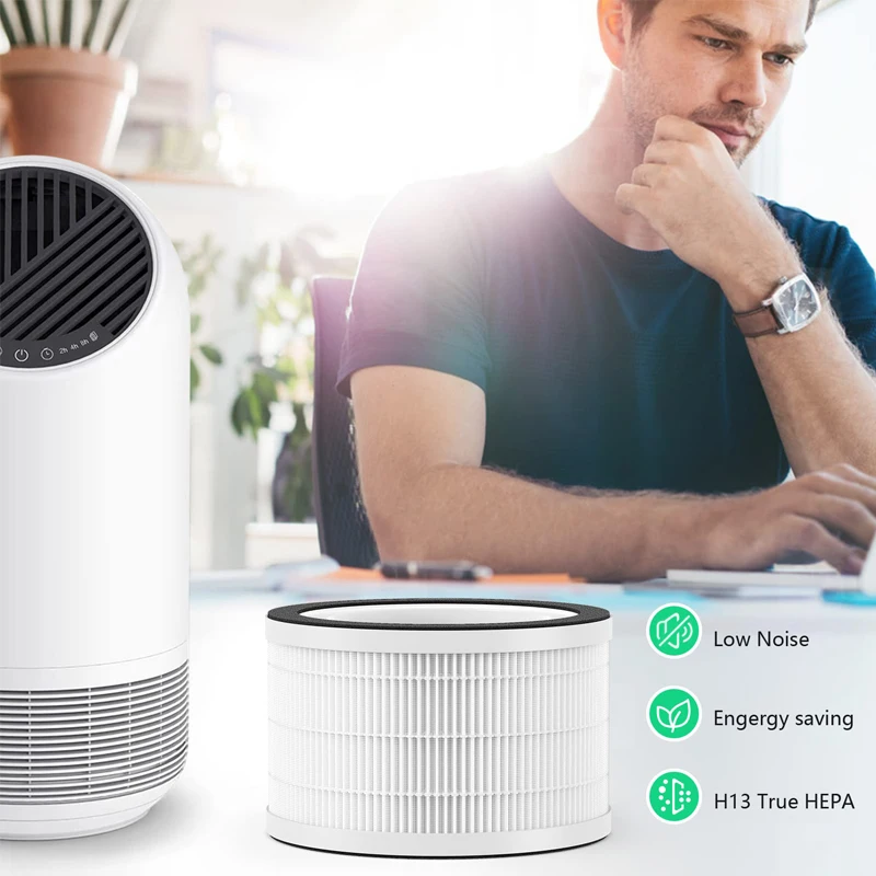 3-in-1 Pre-filter True H13 Filter and Activated Carbon Filtration Compatible with Afloia Fillo and MOOKA Allo Air Purifier