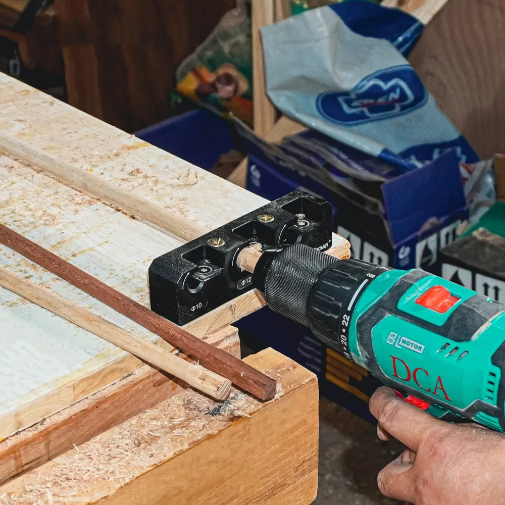 Electric drilling machine round rod auxiliary tool square bar lathe round wood tenon production