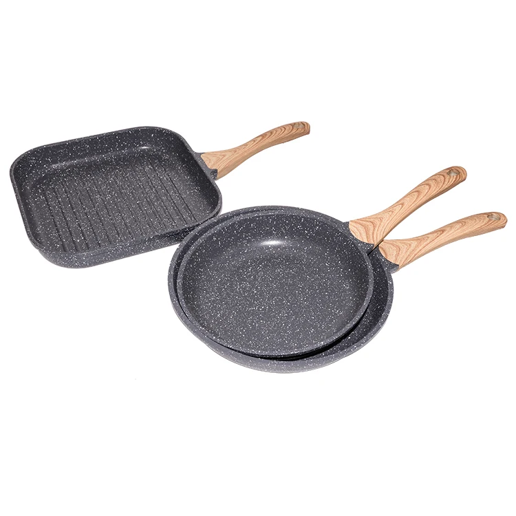 Hot Sales 10 Pieces Aluminum 3003 Cooking Pot Carsseroles Fry Milk Ceramic Non Stick Cookware Set