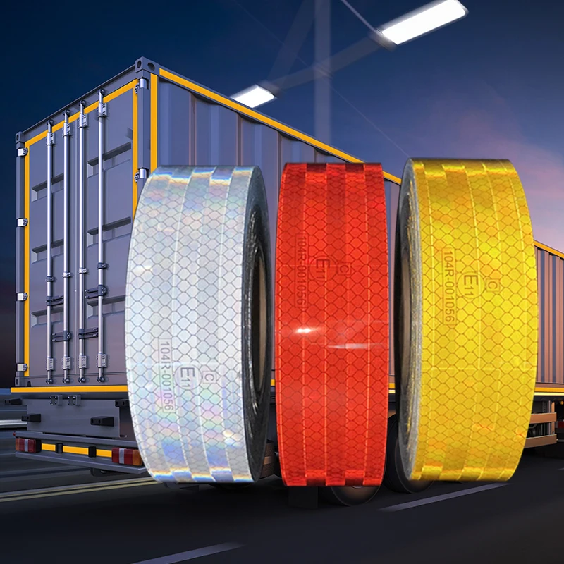 ECE R104 C Class Retro Aluminized Metalized Reflective Sticker Tape For Tail ,Truck