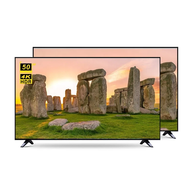 Cheap price 4K HD drop-resistant narrow screen TV 50 inch Android Smart Television home theater for sale