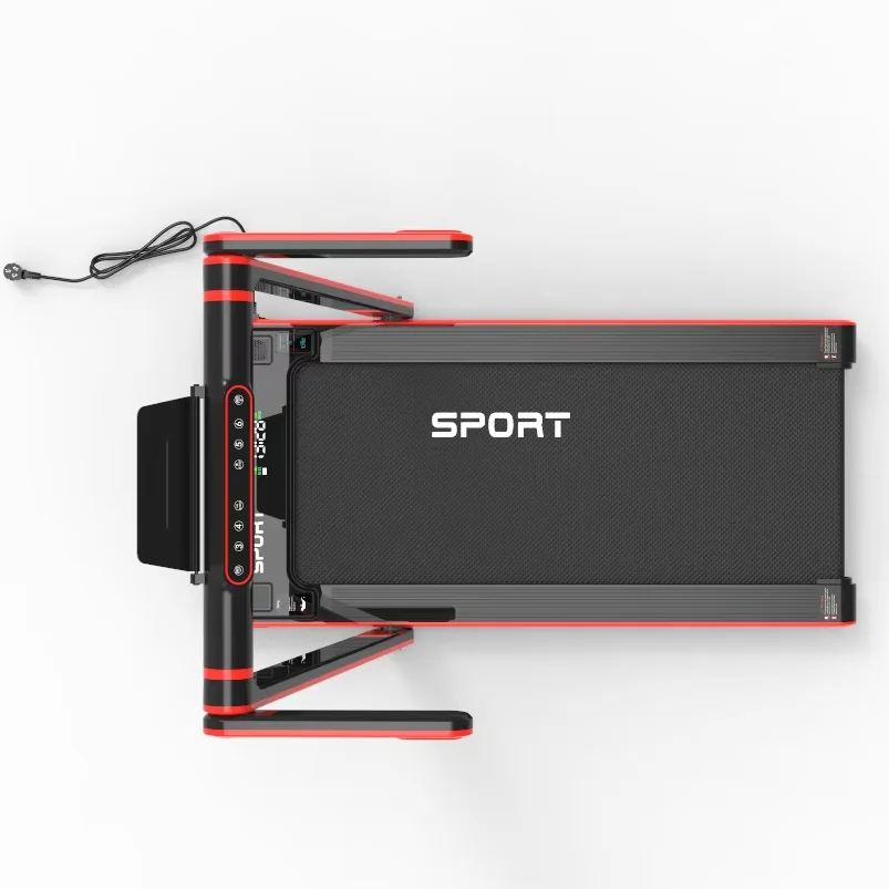 0.75  2.5 HP 2 in 1 Foldable Treadmill for Home Office use  Compact Treadmill with LED Display Remote Control 265lbs max Weight