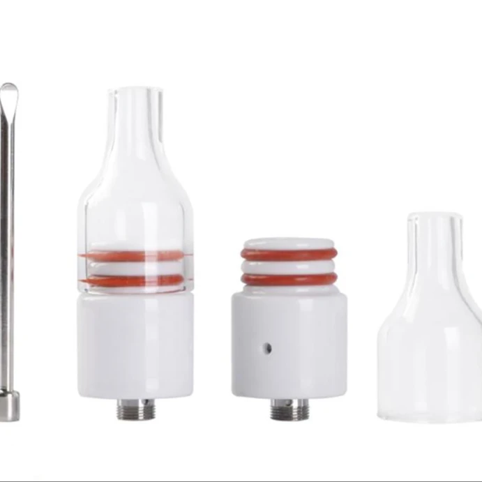 Без фитиля, без катушки, восковой керамический пончик, атомайзер с одним чистящим инструментом