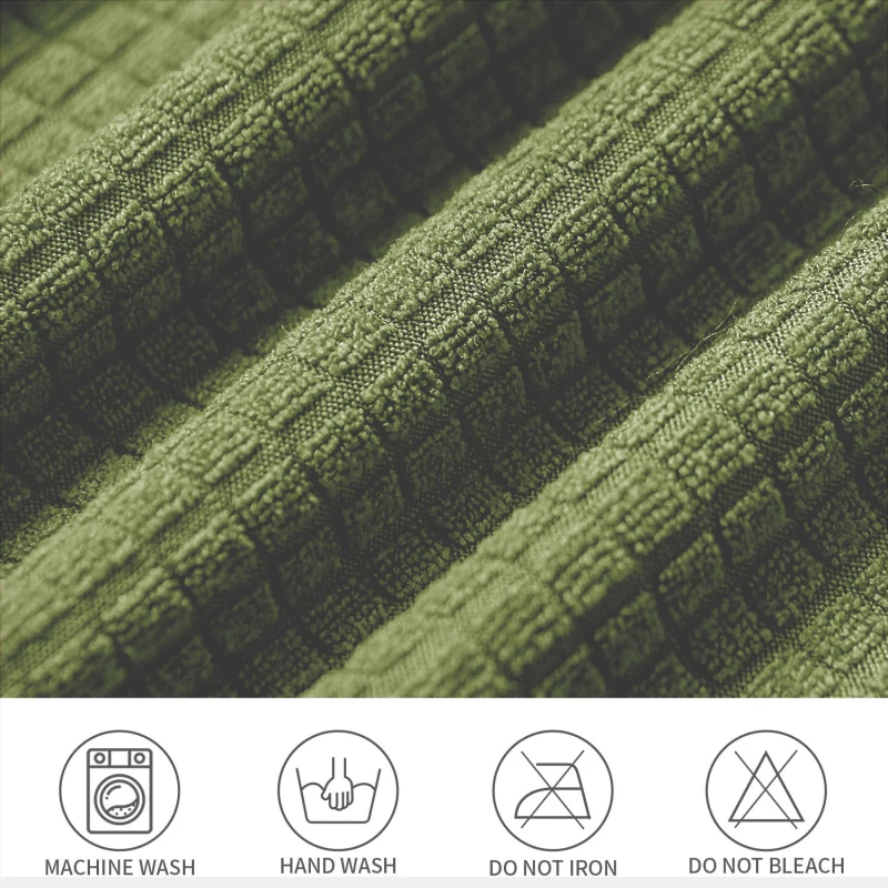 Subrtex Stretch Armchair Sofa Slipcover 2 Piece Sofa Cover 1 Seater Soft Couch Slipcover Washable Furniture Covers